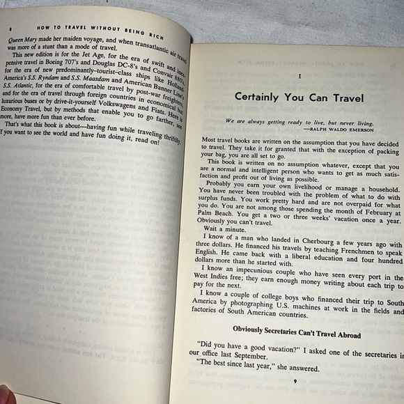 HOW TO TRAVEL WITHOUT BEING RICH 1959 VINTAGE HARDCOVER BOOK, STRONG AND RUNYON - Picture 15 of 17